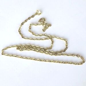 Goldtone Elongated Link Chain 18"